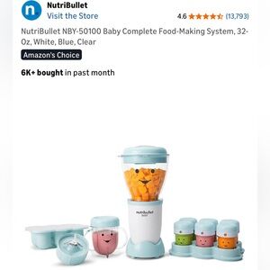 NutriBullet Baby Food-Making System - White and Blue